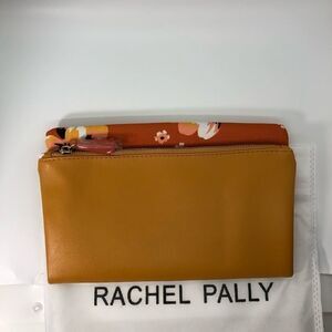 Rachel Pally NWT Marigold Coated Canvas Clutch